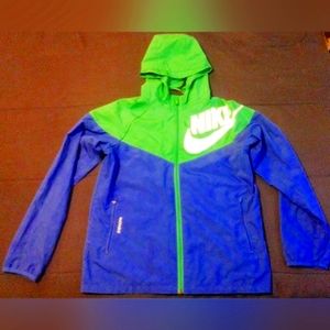 Nike Windrunner Jacket (blue, green and white)